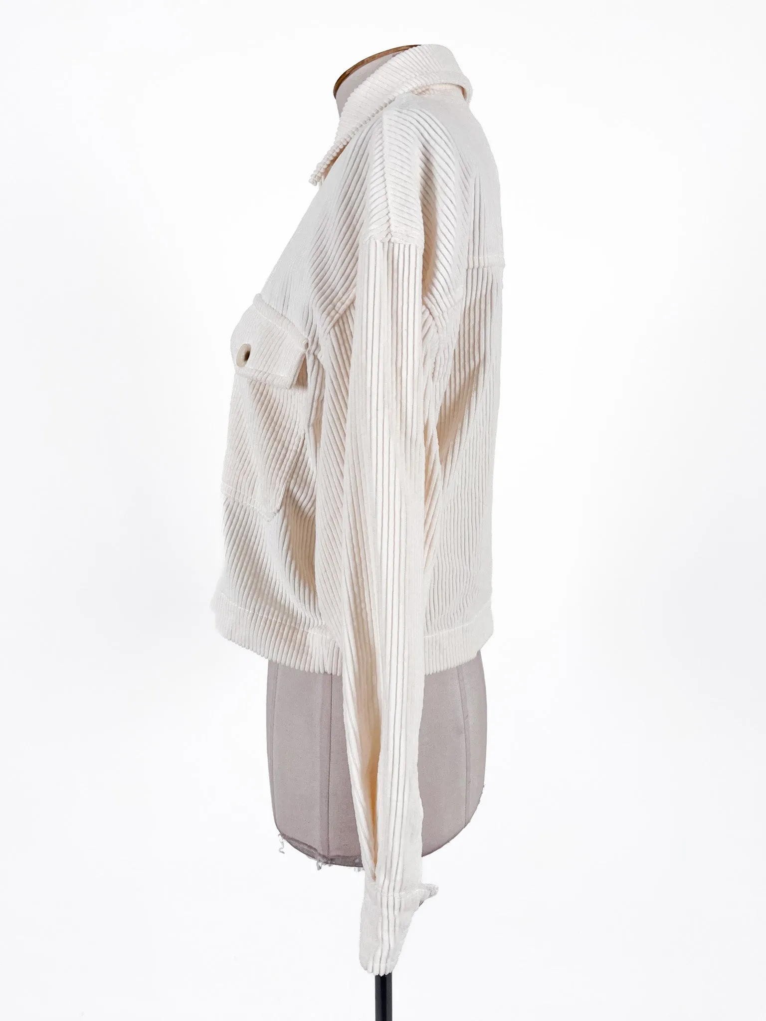 Longlost | White Casual Jacket | Size 8