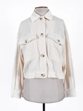 Longlost | White Casual Jacket | Size 8