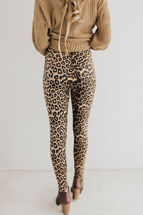 Luxe On Broadway High Waist Leopard Pants