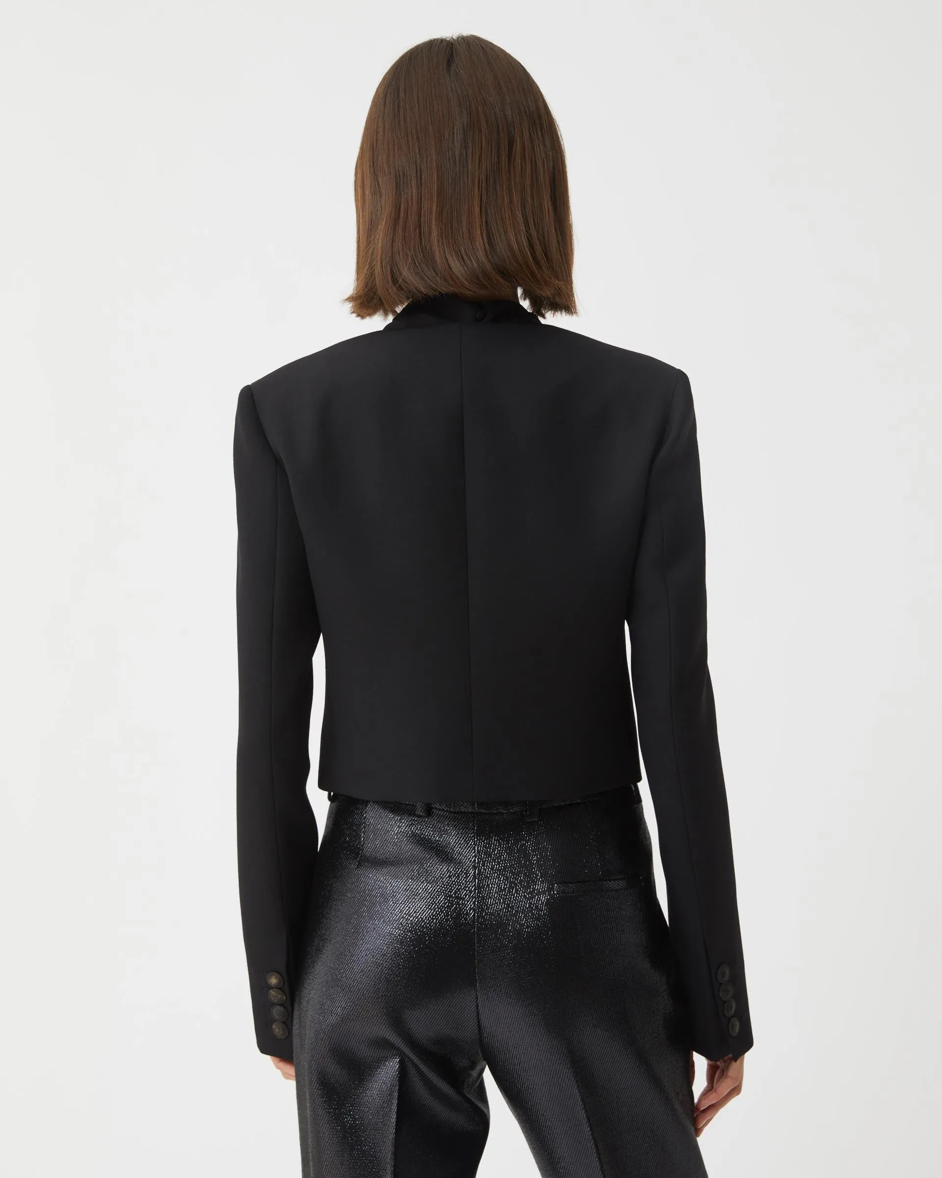 Maeve Jacket in Wool, Black