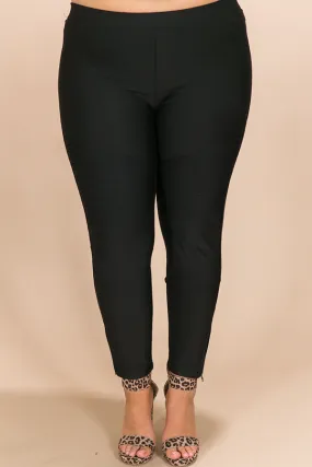 Manhattan Moto High Waist Legging in Black