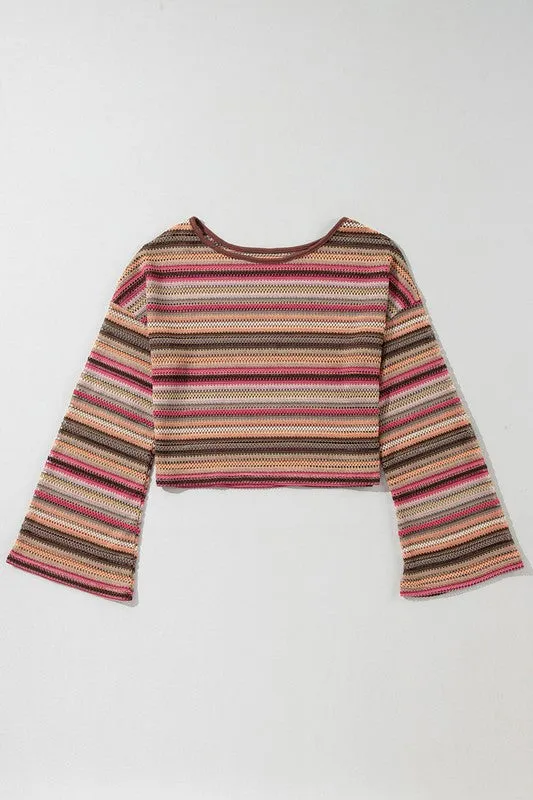 Maralynn Cropped Long Sleeve Top