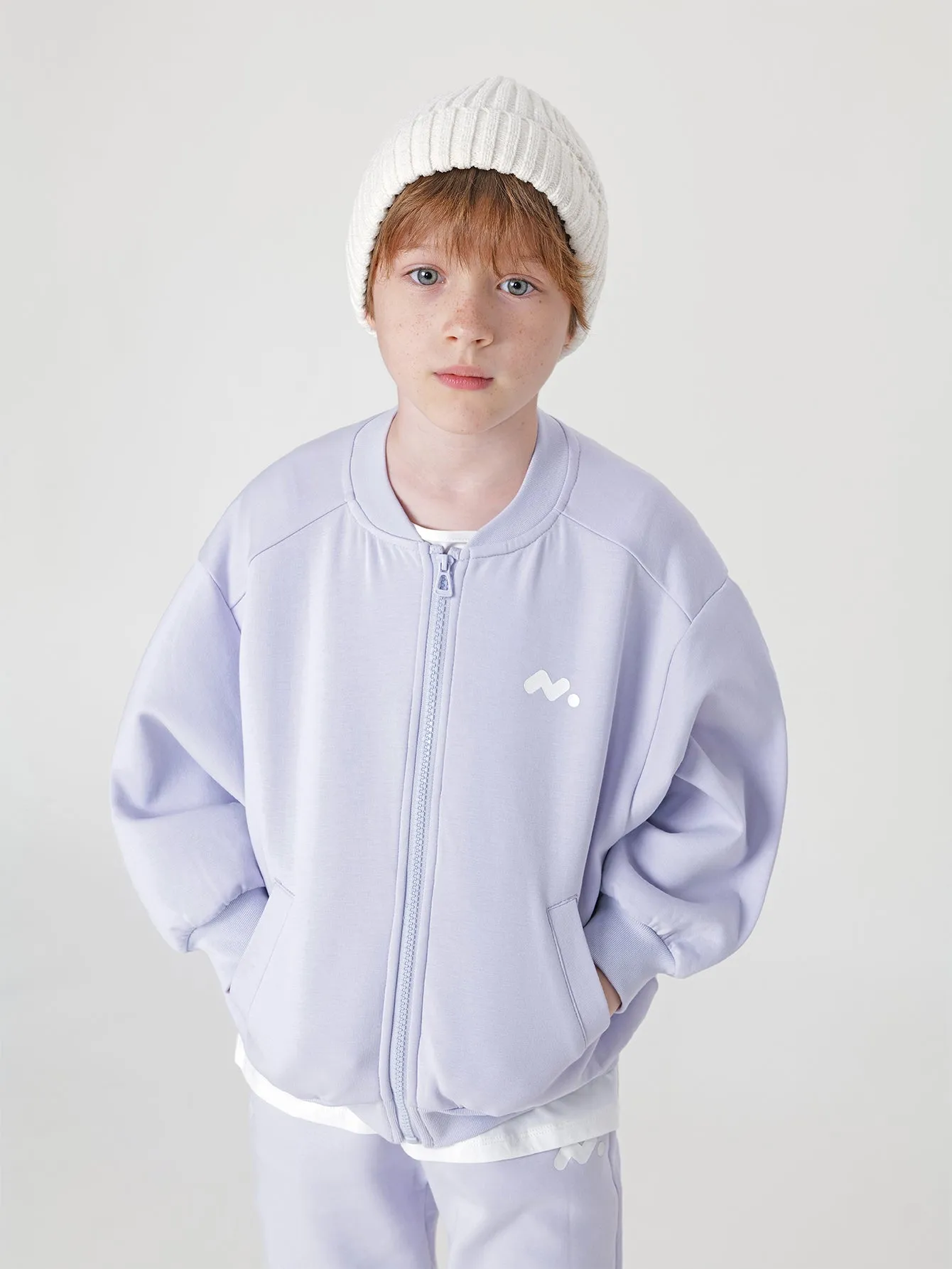 MARC & JANIE Boys Girls Baseball Zip Jacket 231297