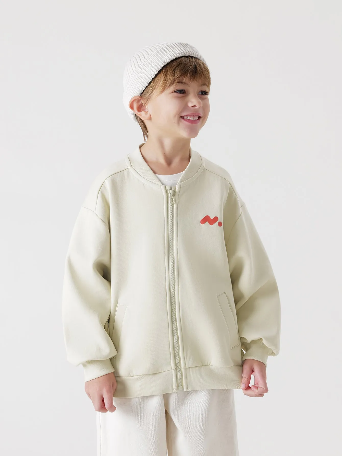 MARC & JANIE Boys Girls Baseball Zip Jacket 231297