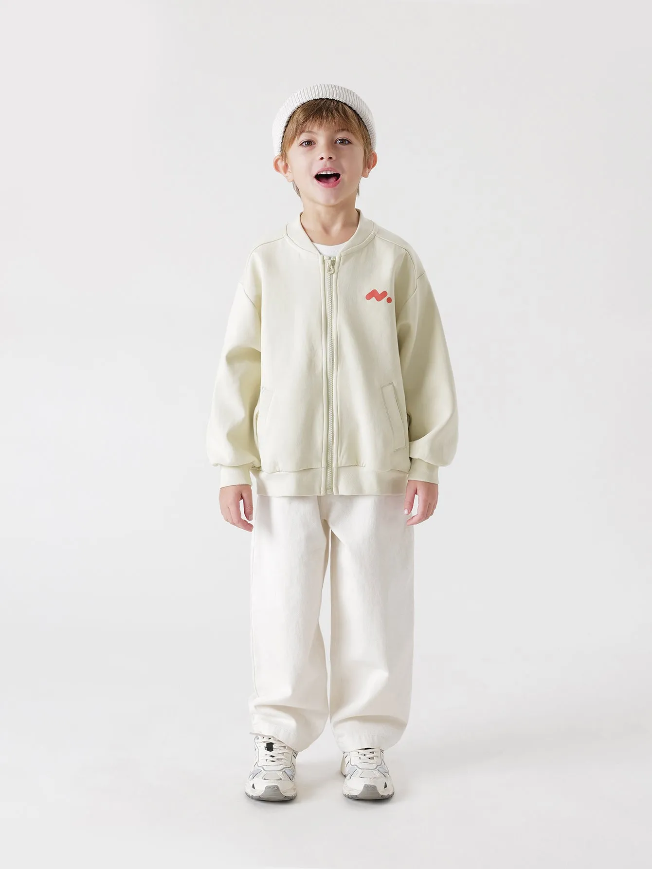 MARC & JANIE Boys Girls Baseball Zip Jacket 231297