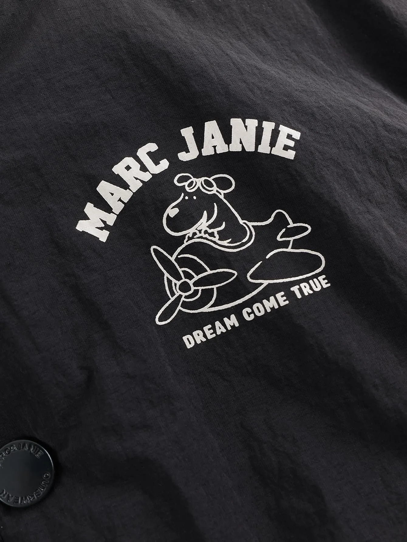 MARC & JANIE Boys Puppy Print Baseball Jacket 241035