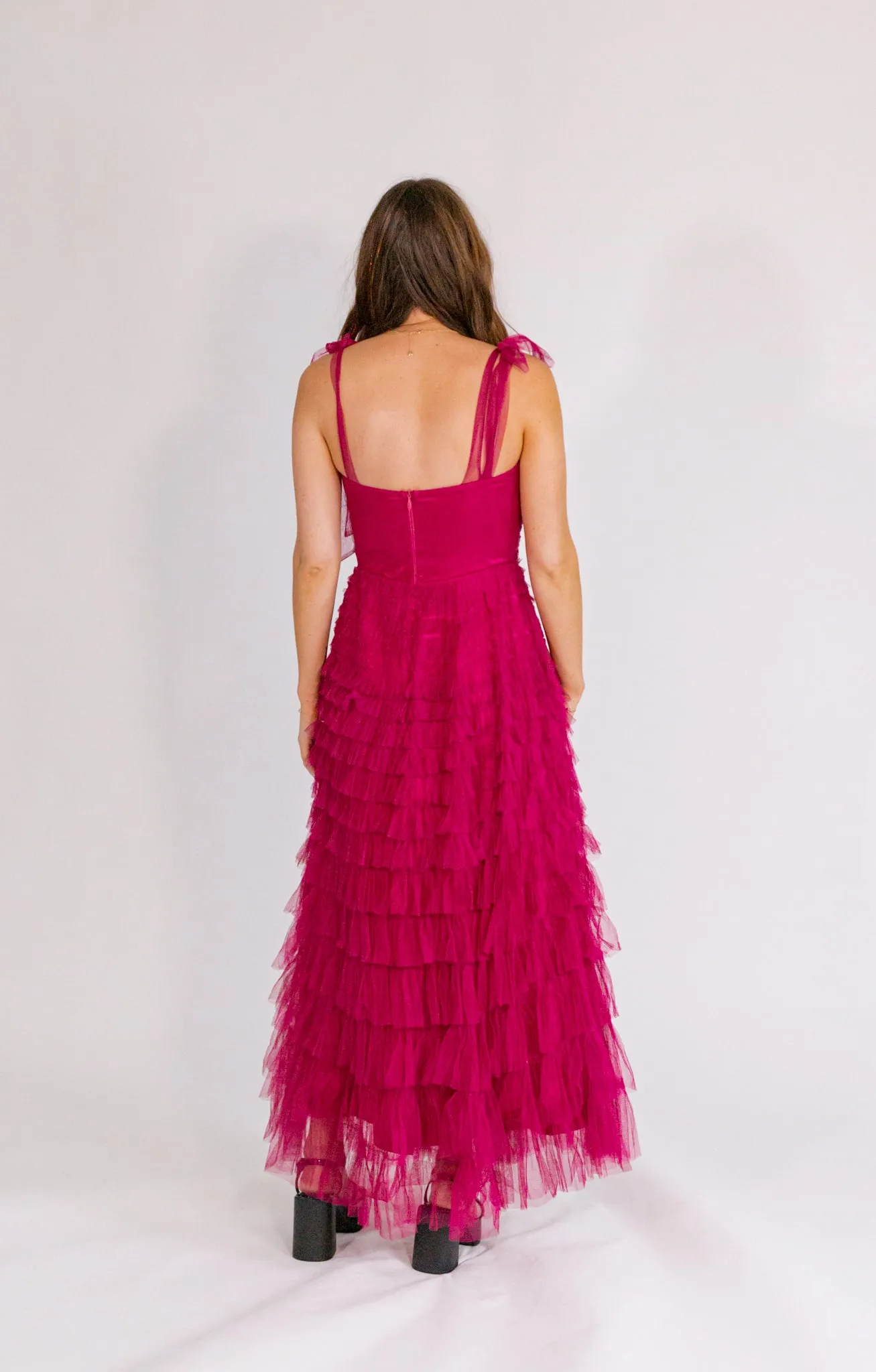 Mason Tulle Maxi - Berry