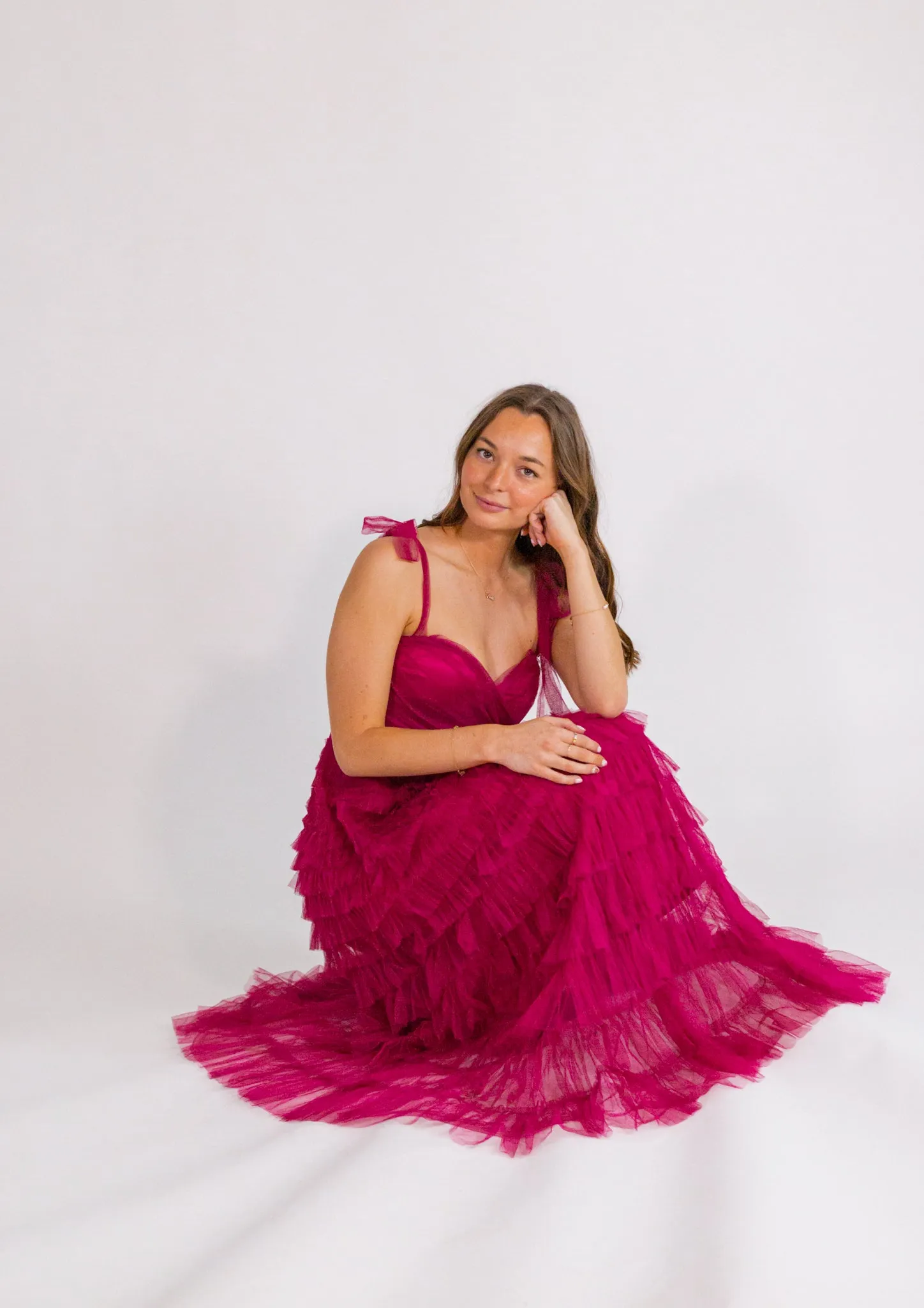 Mason Tulle Maxi - Berry
