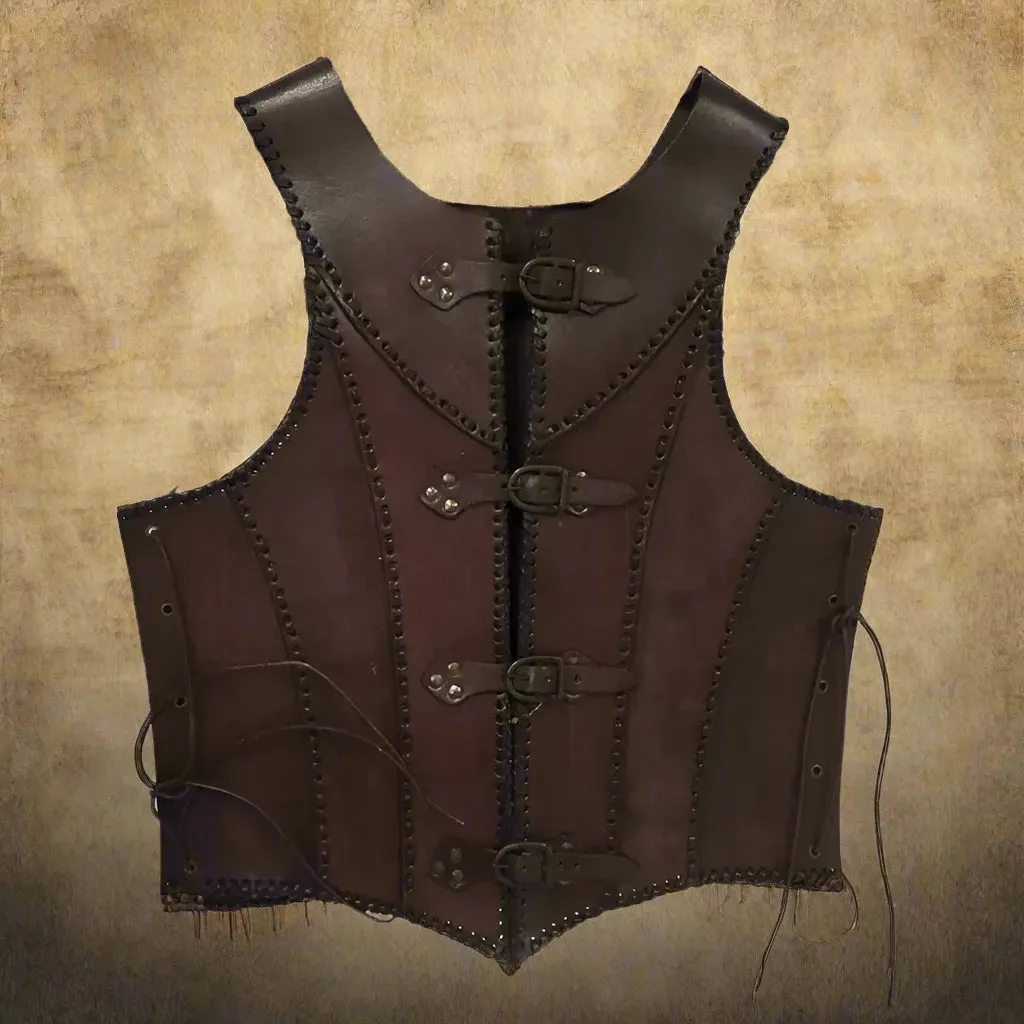 Medieval Viking Pirate Leather Vest Armor