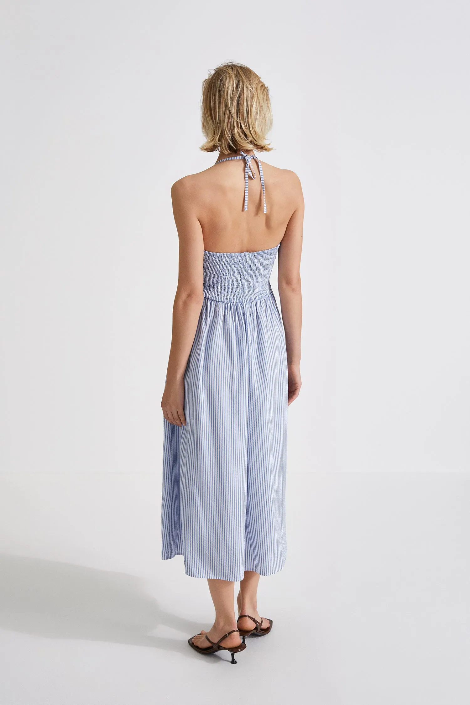 MIKA DRESS - BLUE STRIPE
