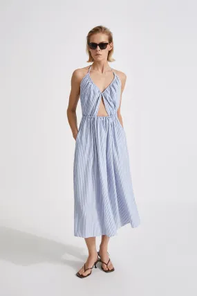 MIKA DRESS - BLUE STRIPE