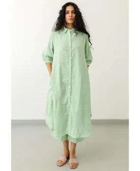 Mint Cotton Tunic Set