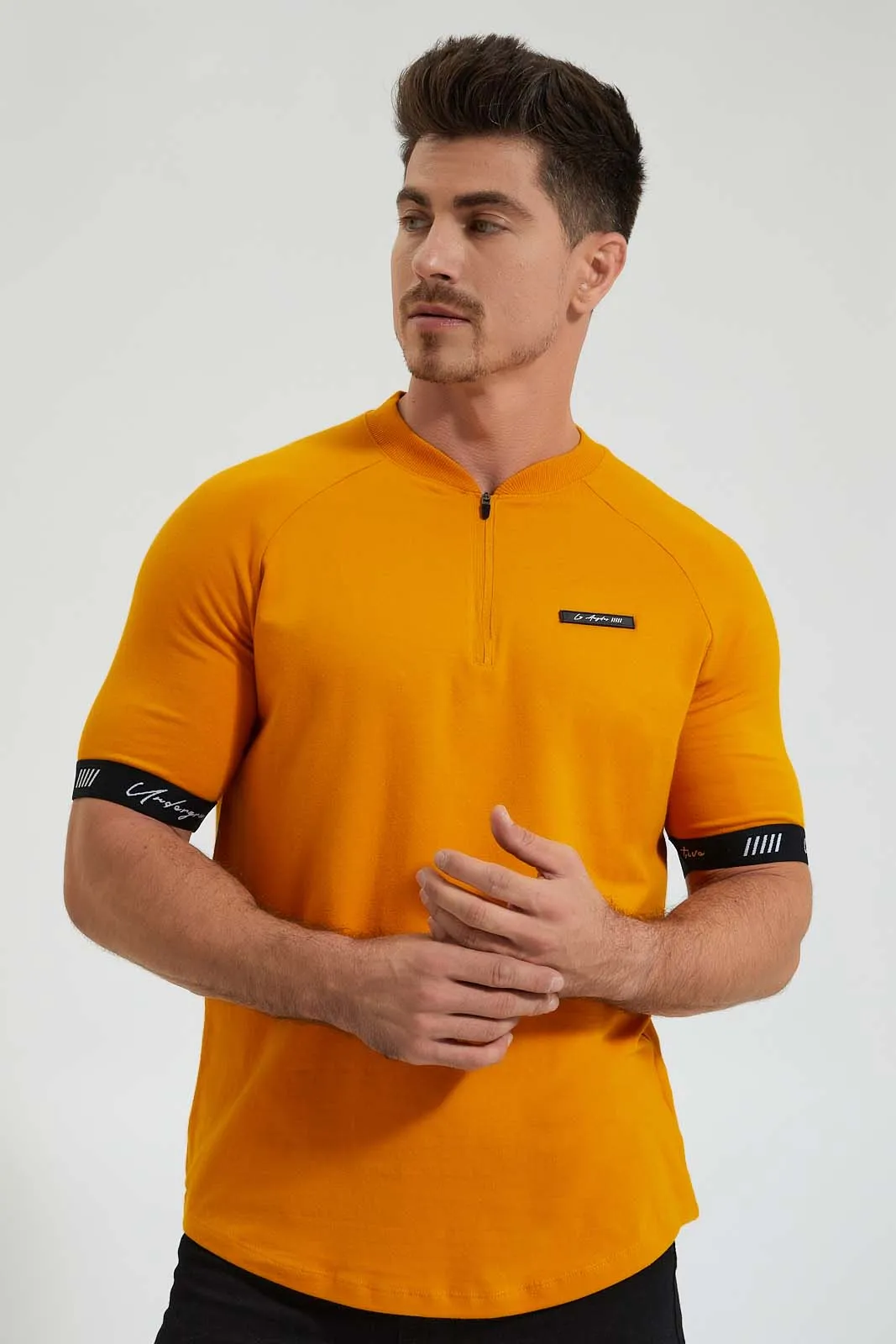 Mustard Henley T-Shirt