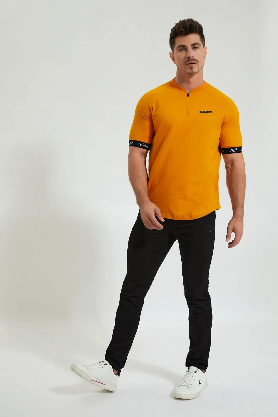 Mustard Henley T-Shirt