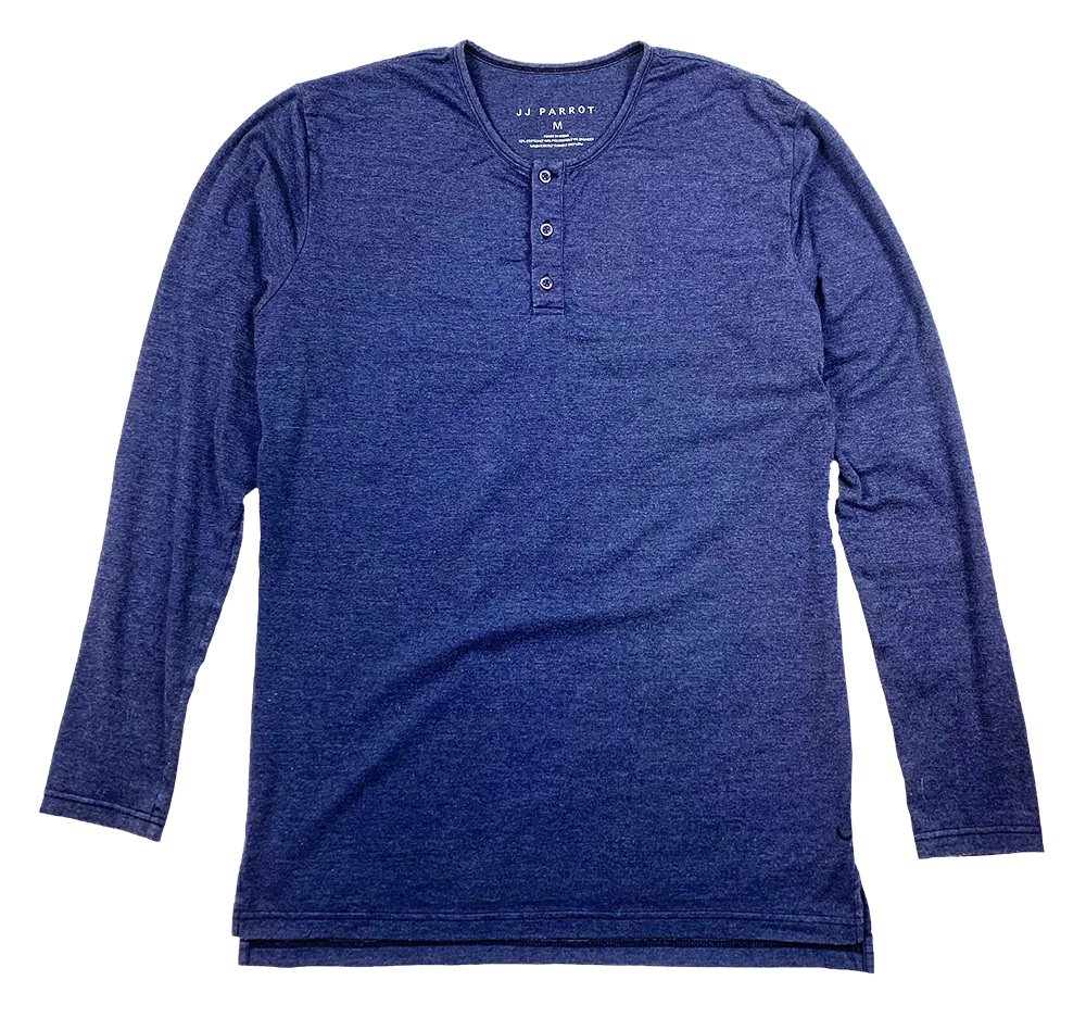 Navy Long Sleeve Henley