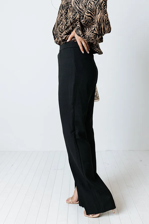 Never Stray High Waist Pants In Black