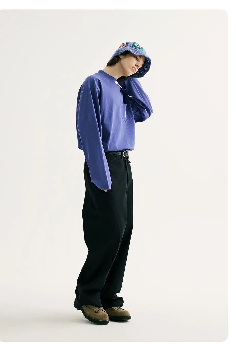 NORYBRAND ポケットオフショルダーTシャツ NGA017