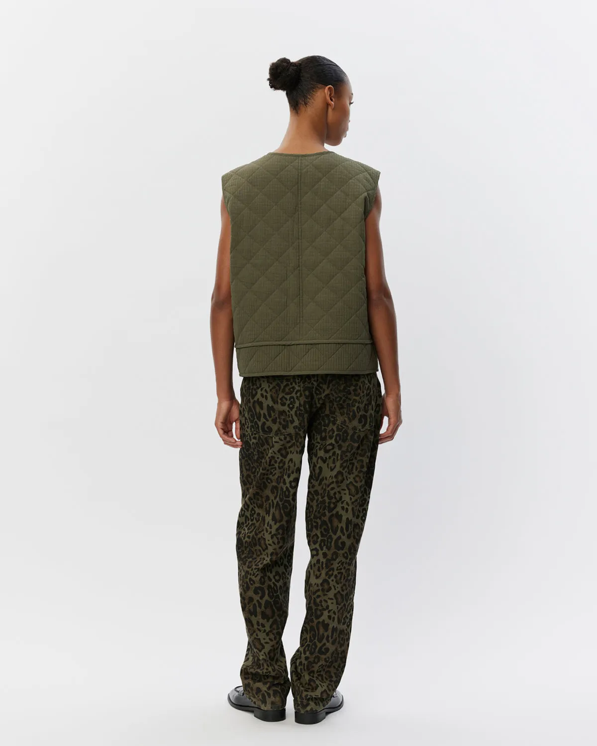 OLGASW VEST - Dark green
