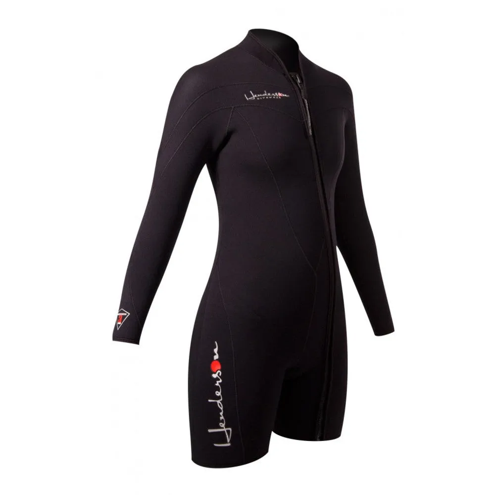 Open Box Henderson Woman Thermoprene Long Sleeve Shorty / Jacket (Front Zip) 3mm Scuba Wetsuit, Size: 6