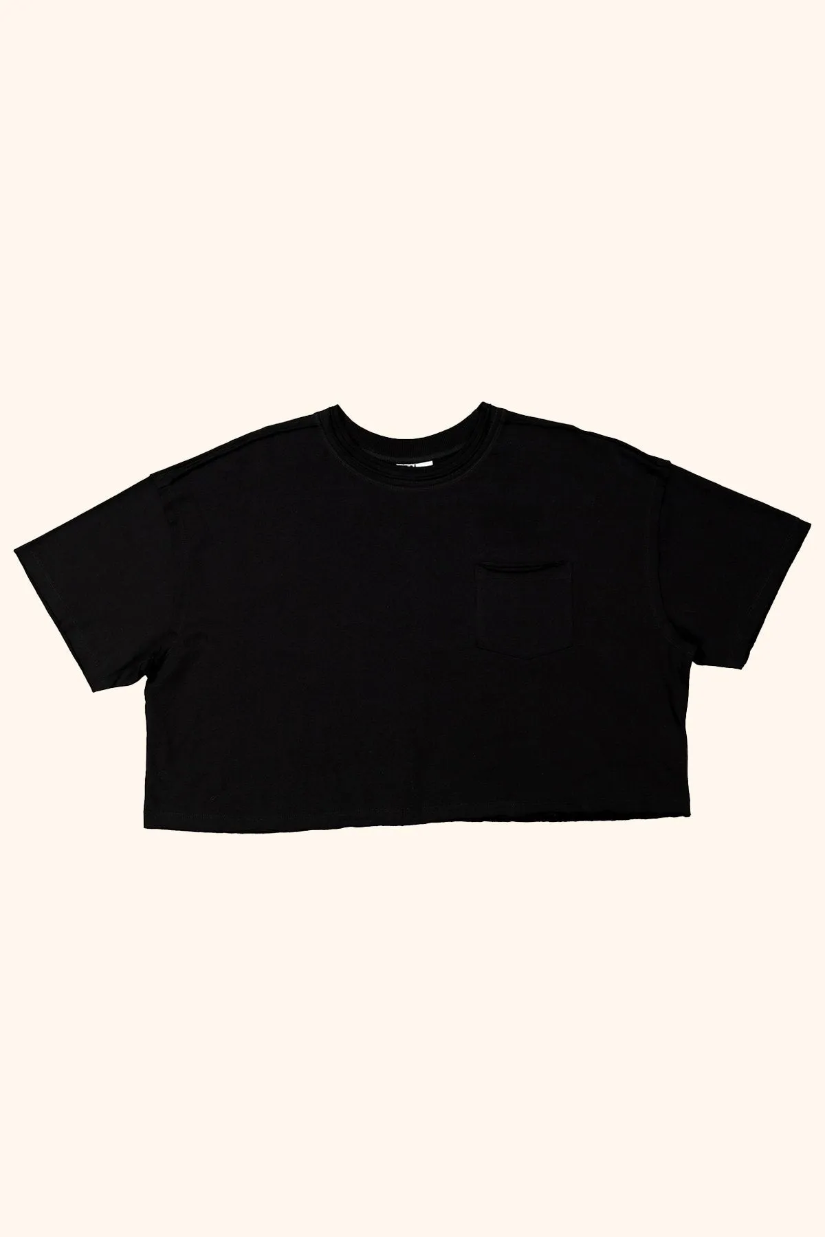 Organic Cotton Cropped Pocket Tee