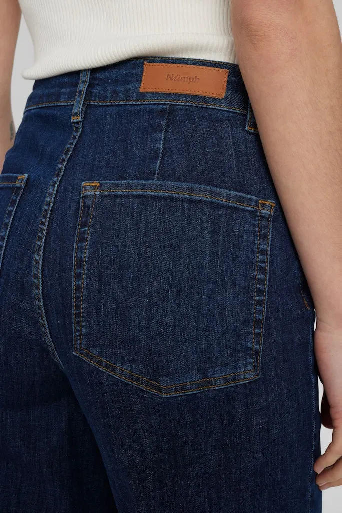 Paris Cropped Jeans Dark Blue Denim