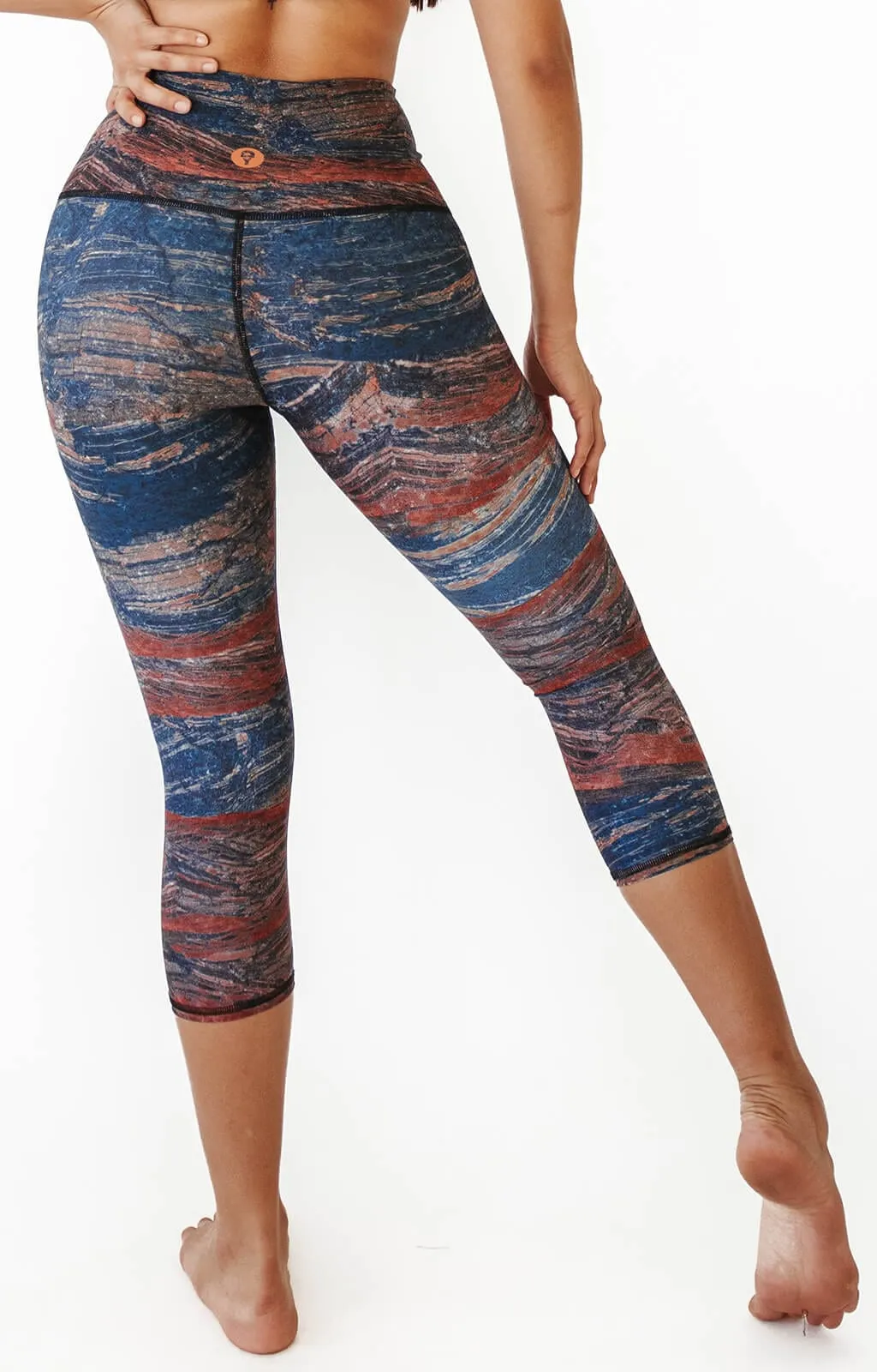 Pedra Printed Yoga Crops