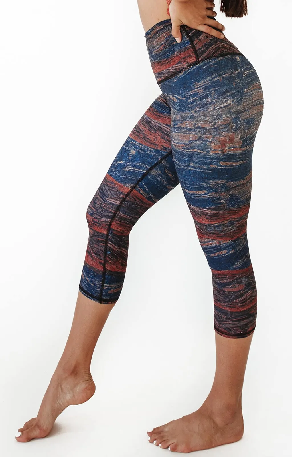 Pedra Printed Yoga Crops