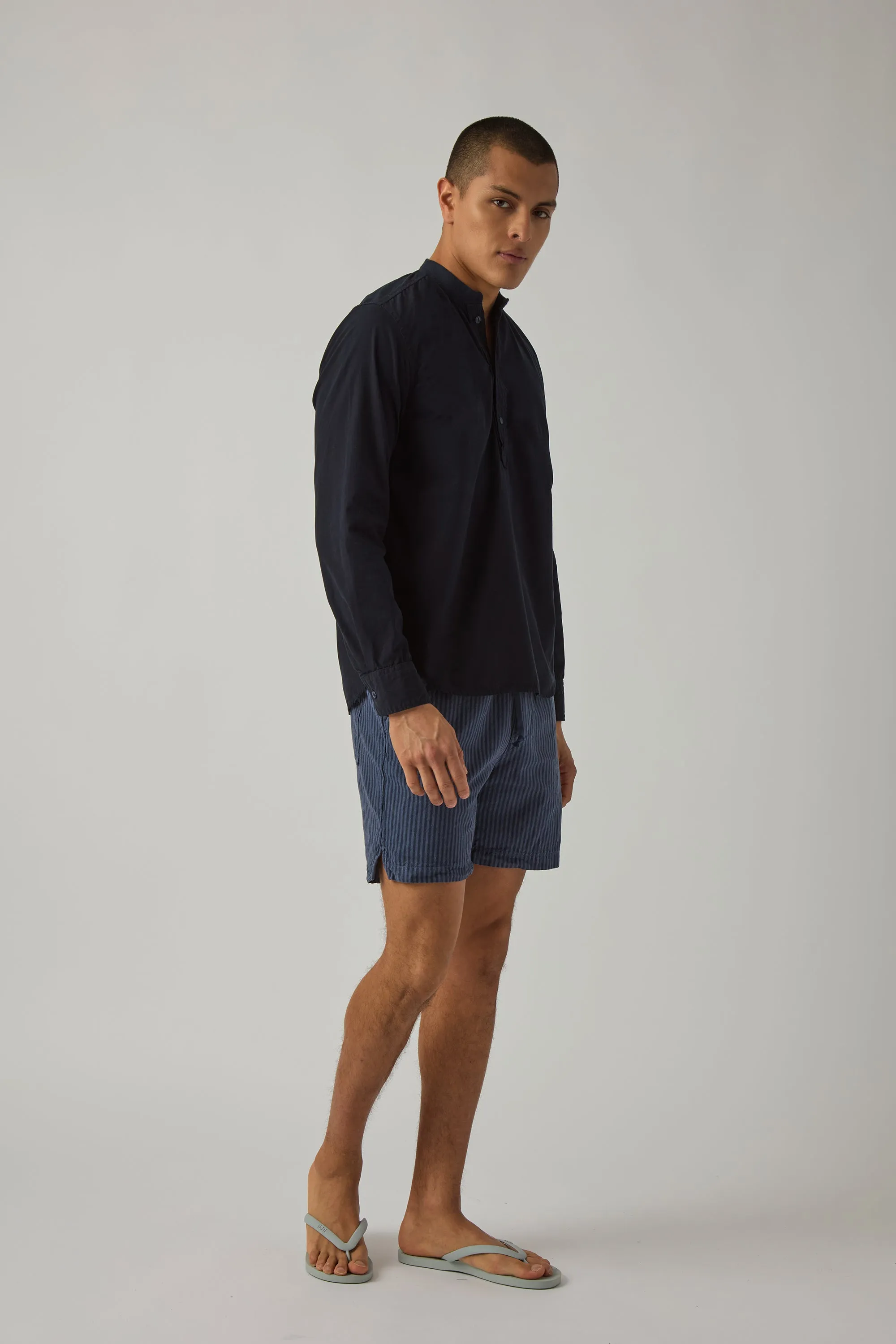 Poplin Henley