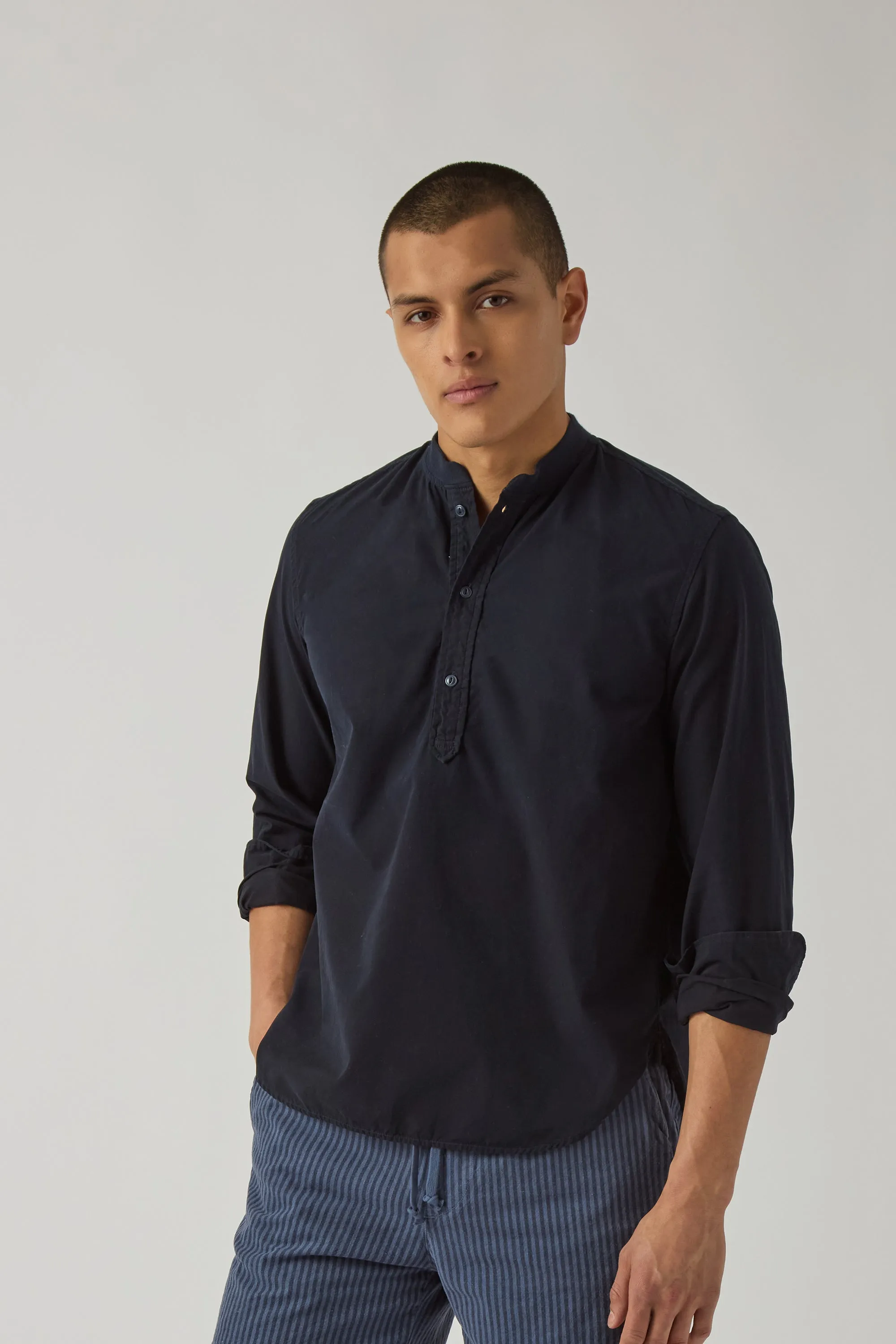 Poplin Henley