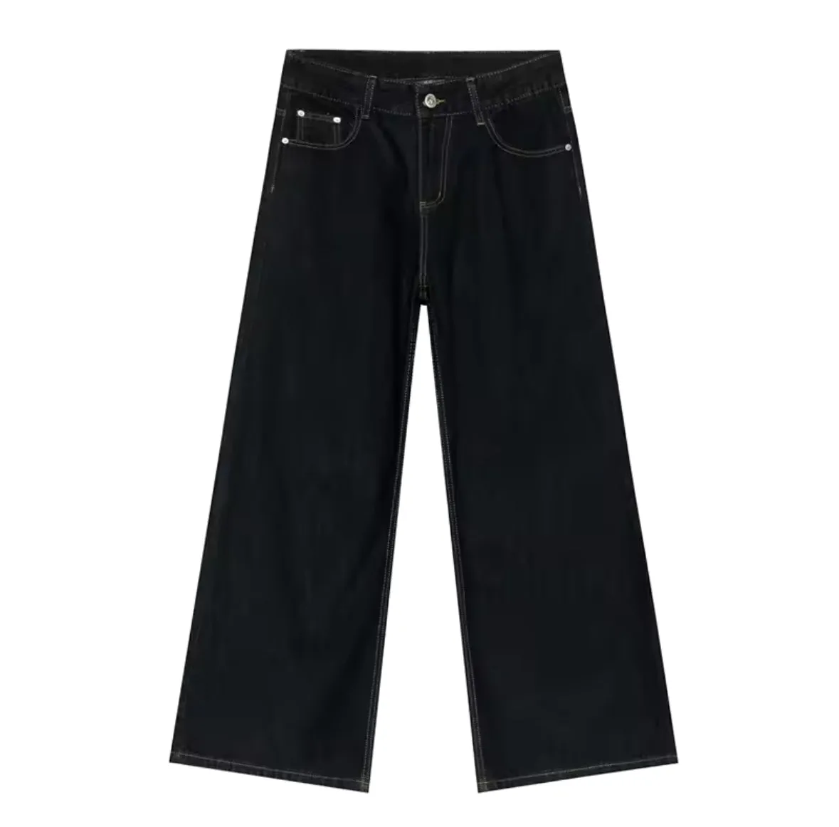 Raw Denim Baggy Jeans