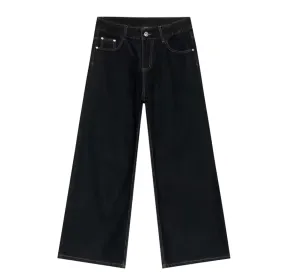 Raw Denim Baggy Jeans