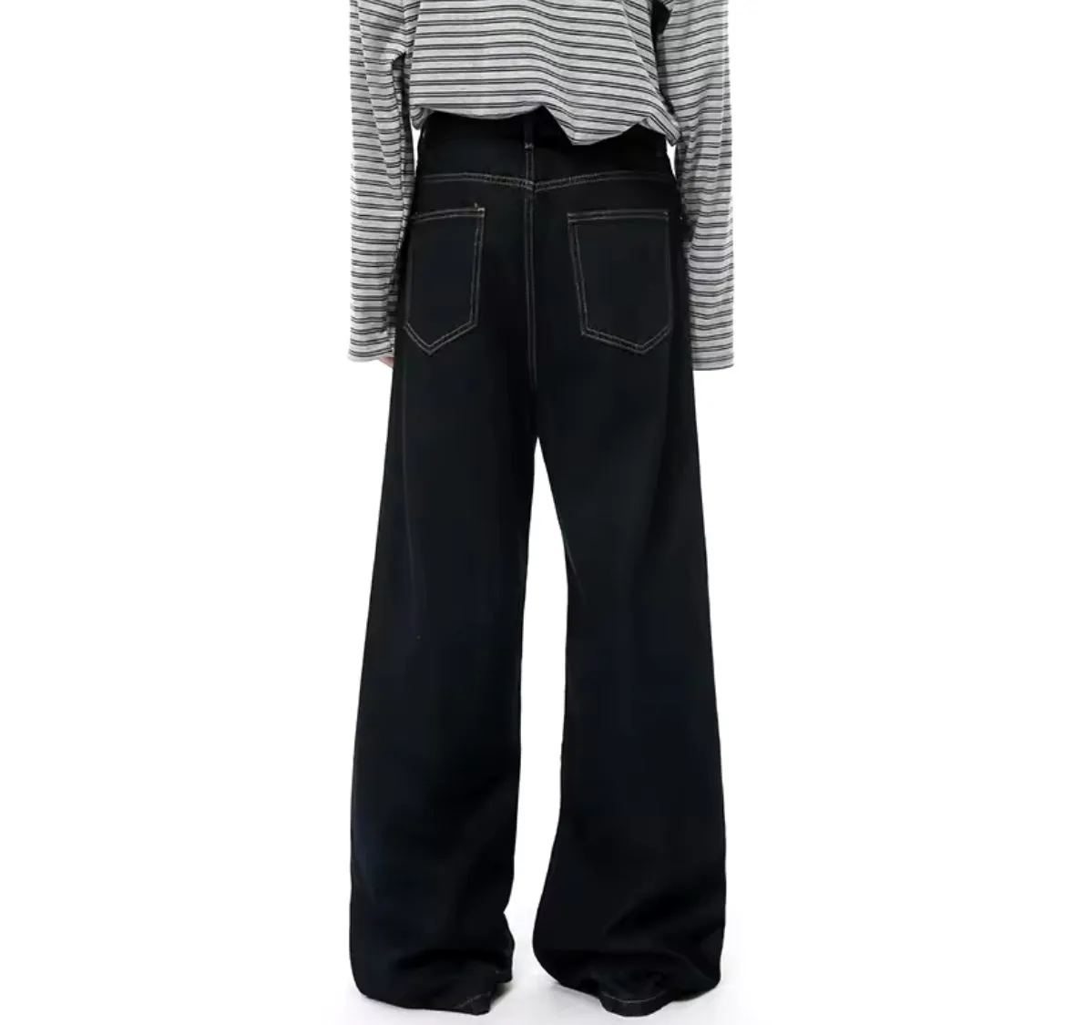 Raw Denim Baggy Jeans