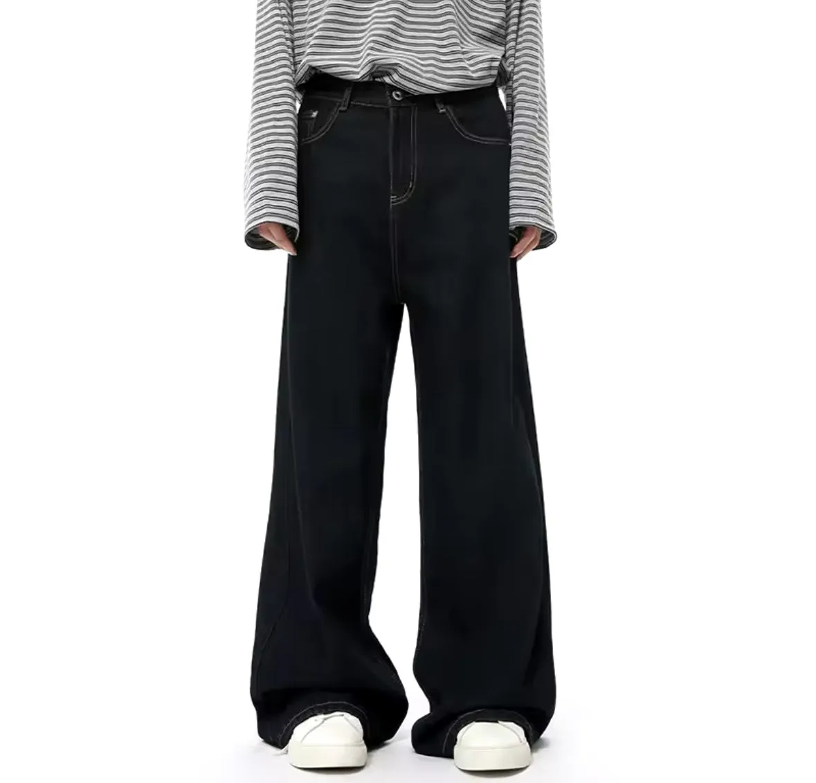 Raw Denim Baggy Jeans