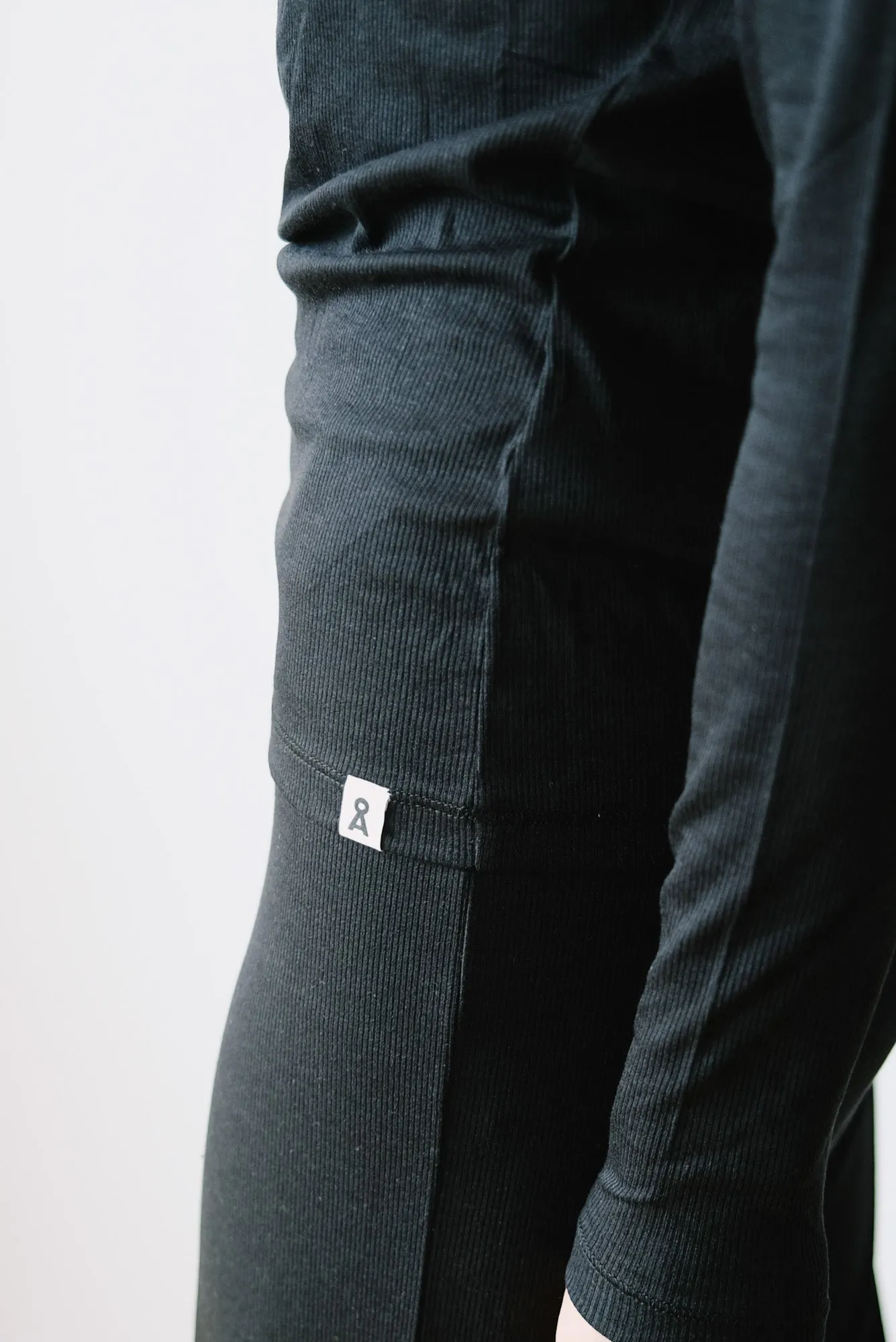 rib t-shirt - genevraa - black
