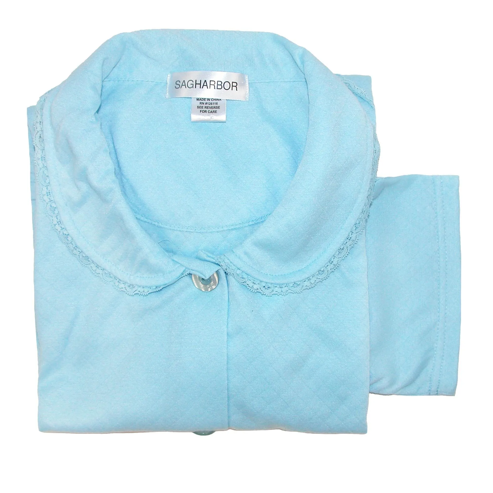 Sag Harbor Women's Button Front Bed Coat Robe