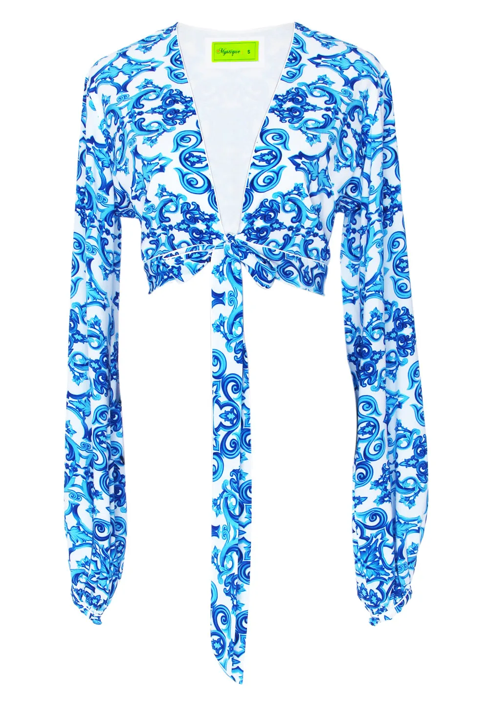 Siciliana - Aria Cropped Blouse (Off-White)