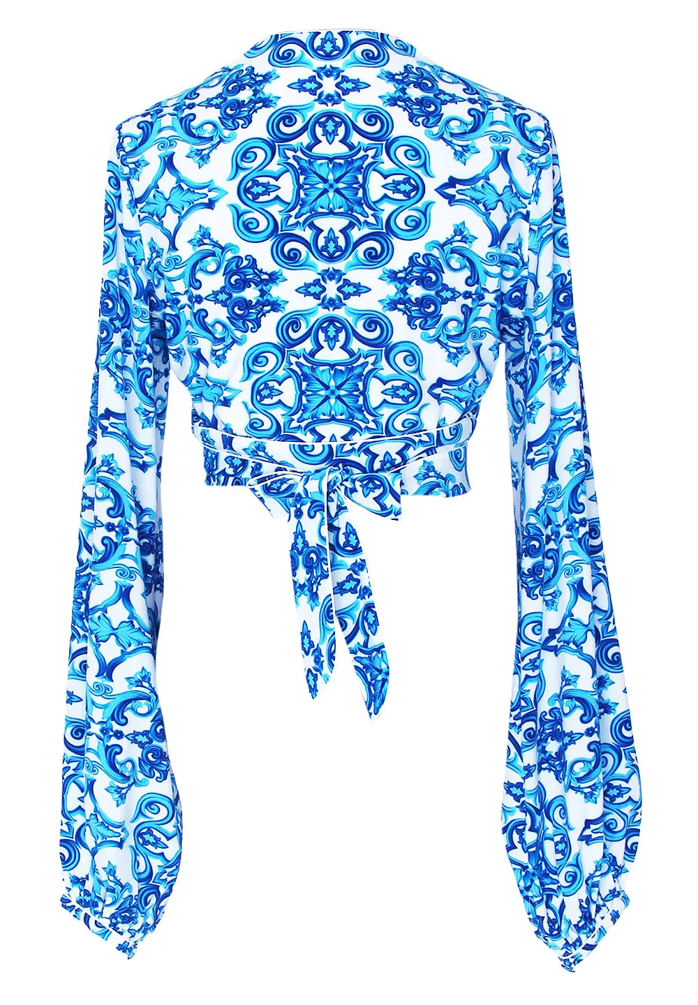 Siciliana - Aria Cropped Blouse (Off-White)