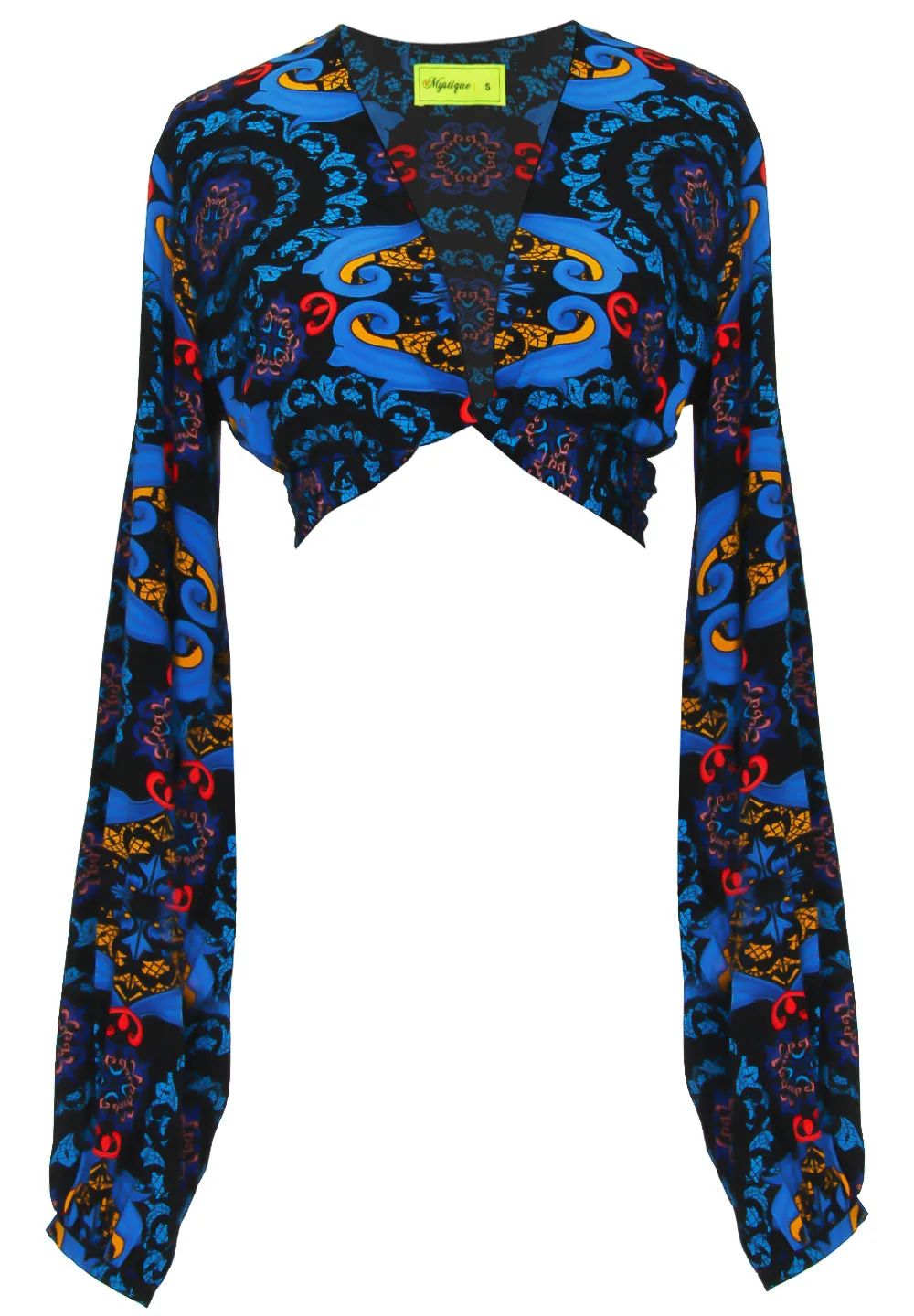Siciliana - Giorgia Cropped Blouse (Black)