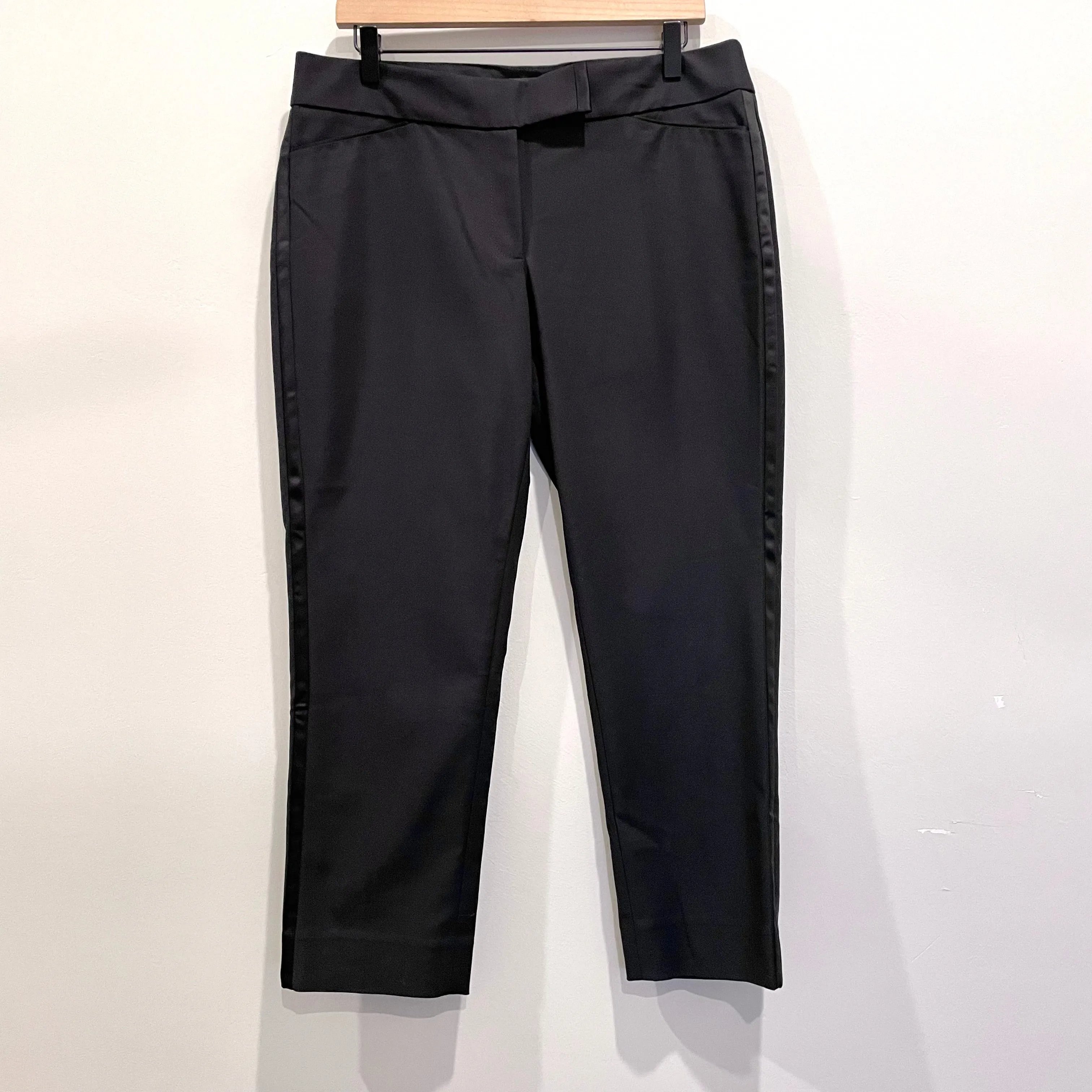 Slim Ankle Satin Side Stripe Pants