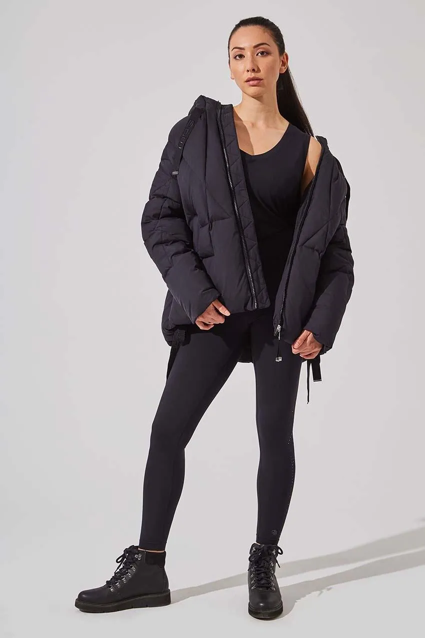 Stratosphere Black Down Slouchy Puffer Jacket