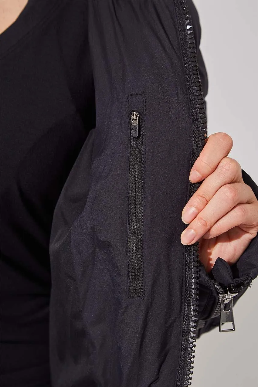 Stratosphere Black Down Slouchy Puffer Jacket