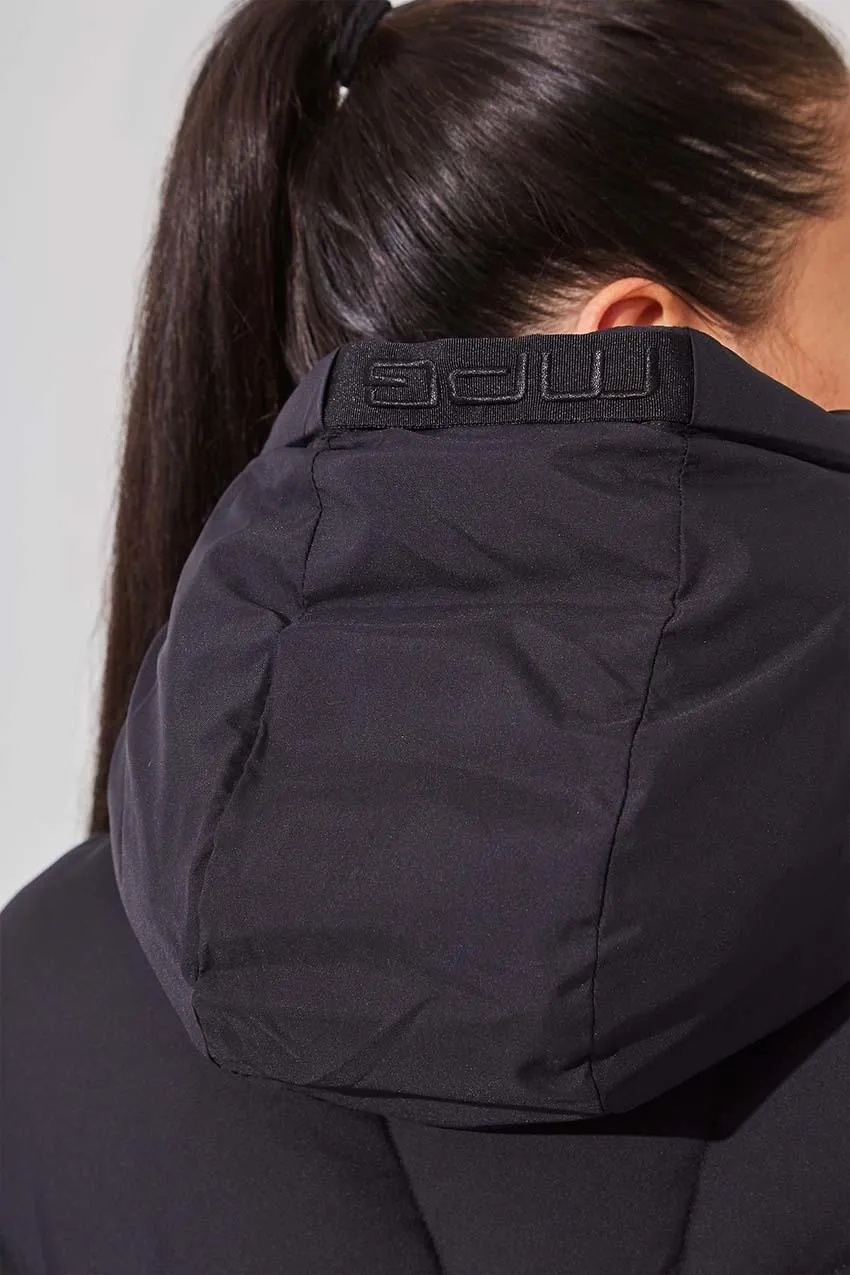 Stratosphere Black Down Slouchy Puffer Jacket