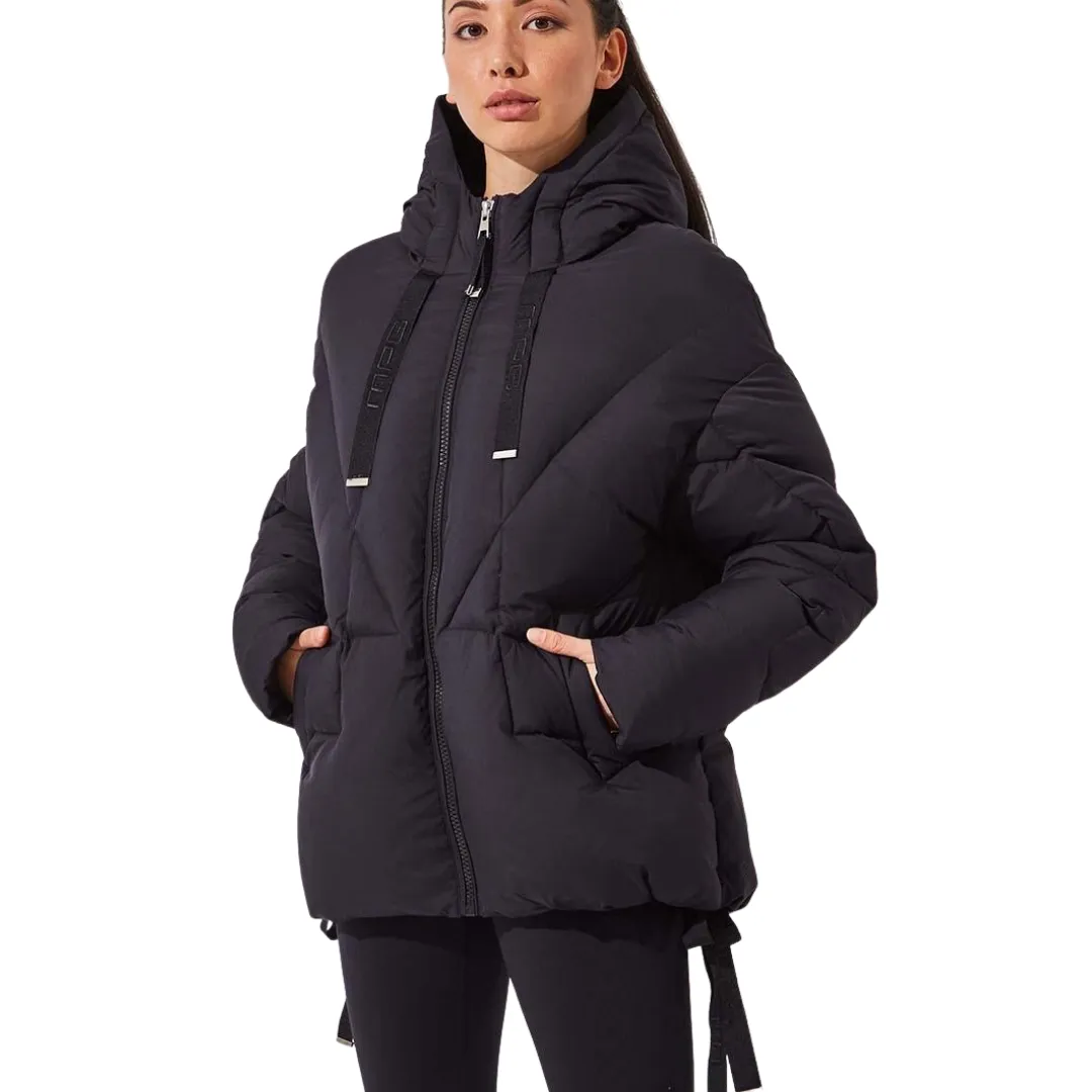Stratosphere Black Down Slouchy Puffer Jacket
