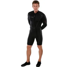 Used Henderson Man Thermoprene Long Sleeve 3mm Shorty / Jacket (Front Zip) Scuba Diving Wetsuit - XSmall