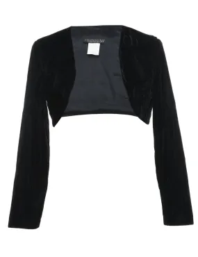 Velvet Cropped Evening Jacket - S