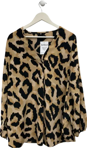 Very Brown Leopard Print Tunic Top UK 24