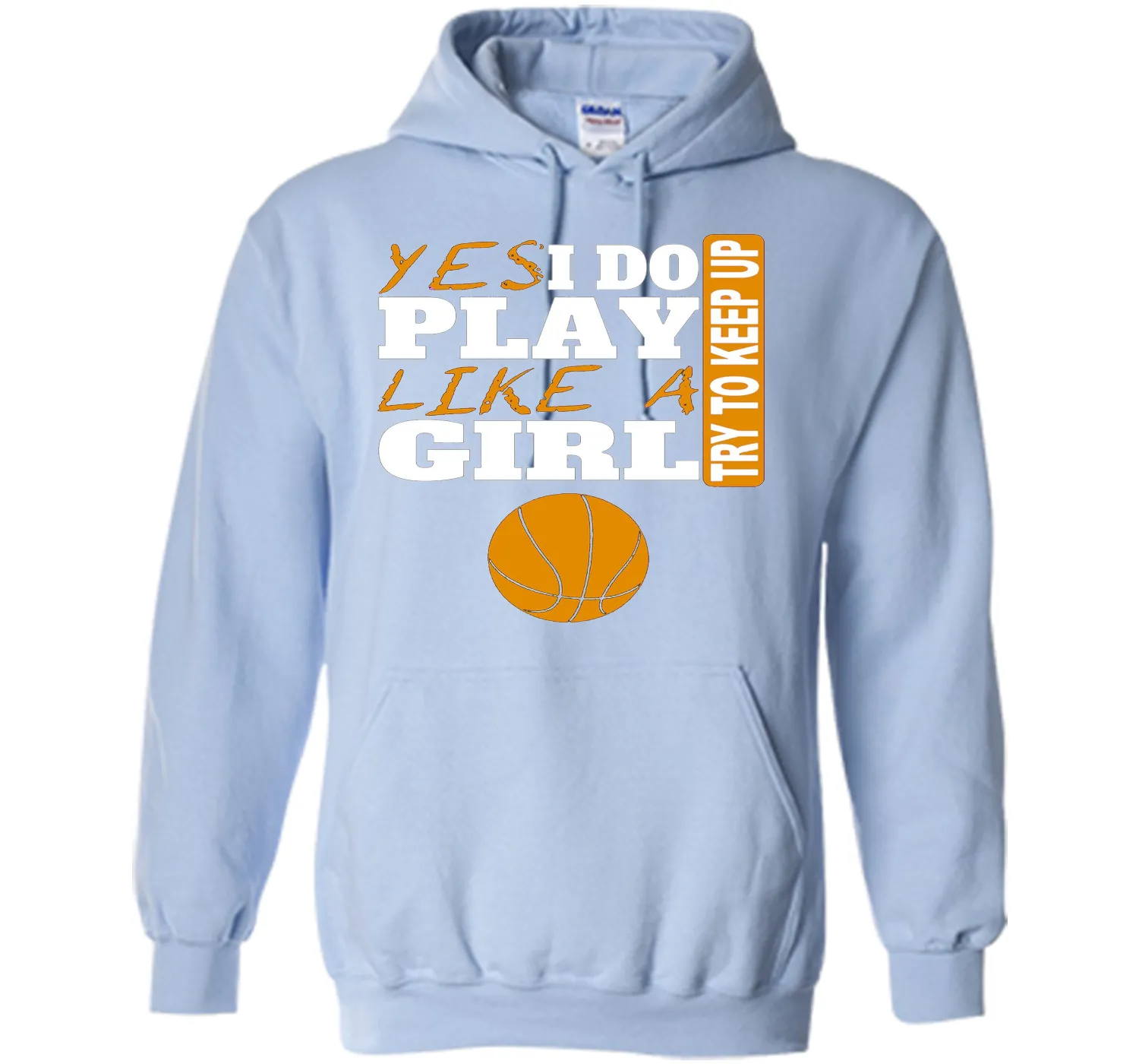 Woman's Yes I Do Play Like A Girl Basketball T-Shirt