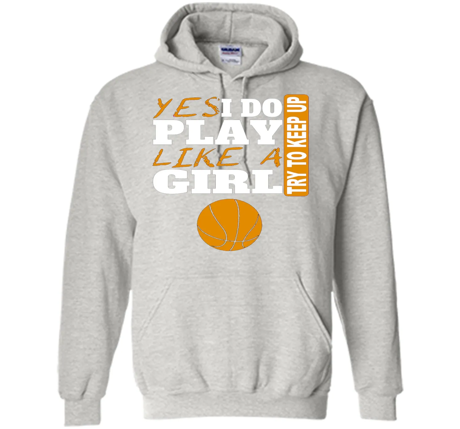 Woman's Yes I Do Play Like A Girl Basketball T-Shirt