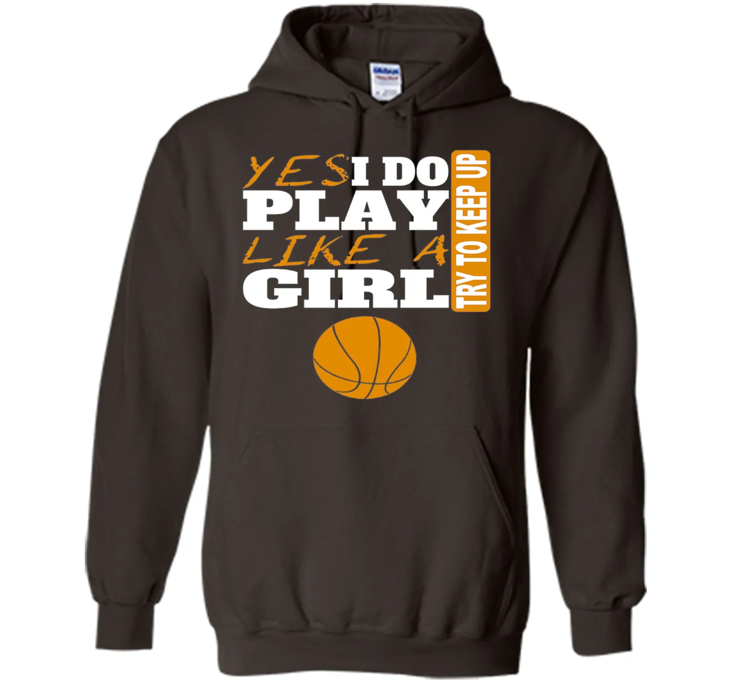 Woman's Yes I Do Play Like A Girl Basketball T-Shirt