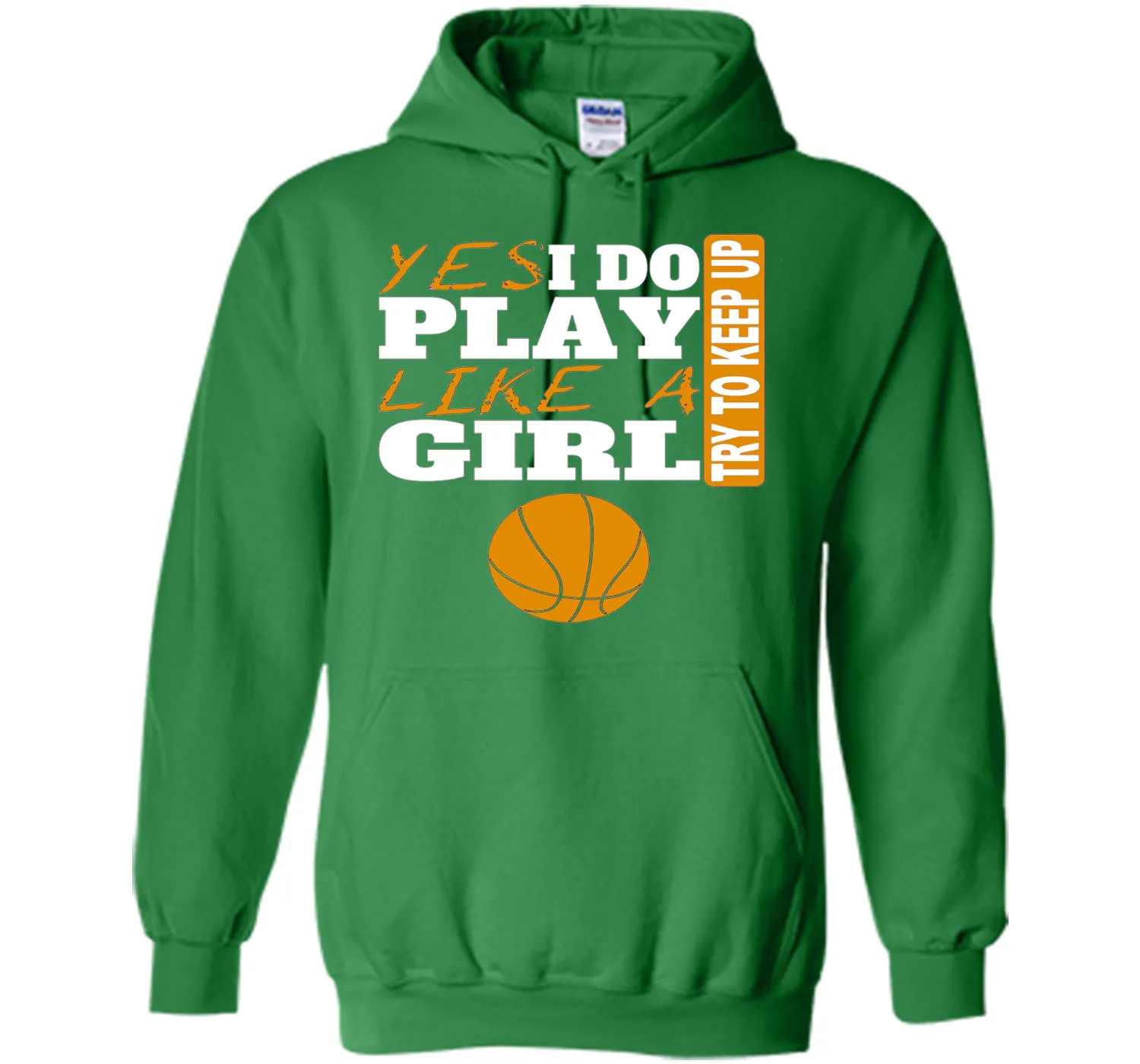 Woman's Yes I Do Play Like A Girl Basketball T-Shirt